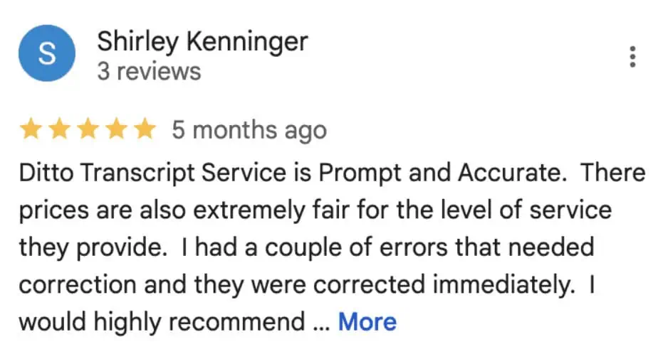 Ditto client testimonial