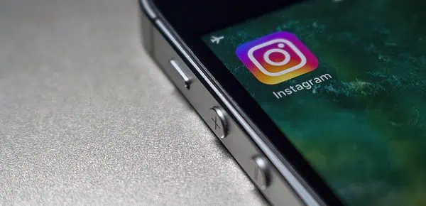 a phone with instagram