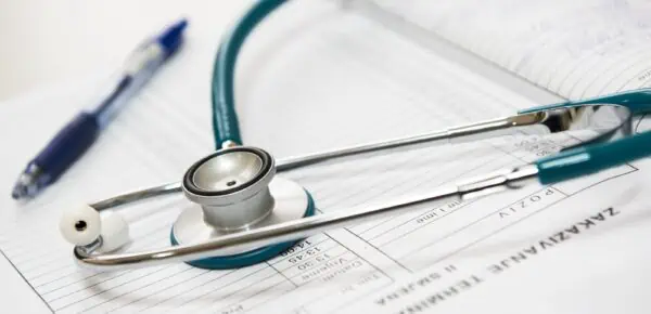 feature image of a Close-up Photo of a Stethoscope for an article about how transcription helps medical facilities