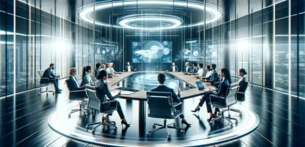an image depicting meeting transcriptions