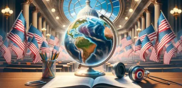 an image depicting transcription services for the us government