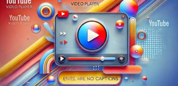 A feature image showcasing a YouTube video player depicting the need to Improve Transcription Accuracy