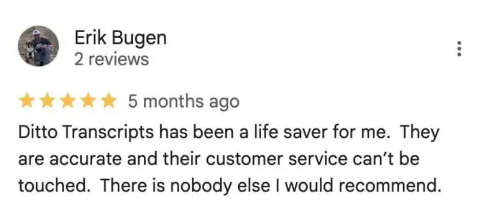 Ditto Client Testimonial