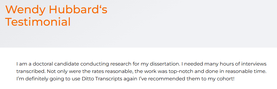 ditto client testimonial