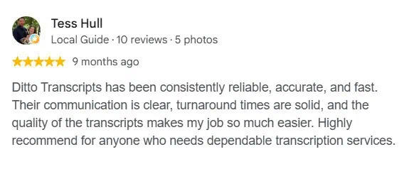 Ditto Client Testimonial