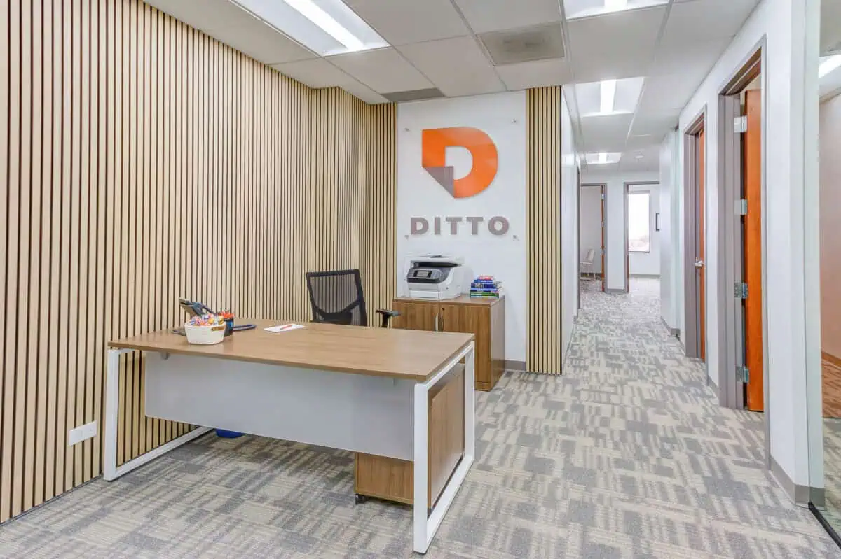 Ditto Transcripts reception area