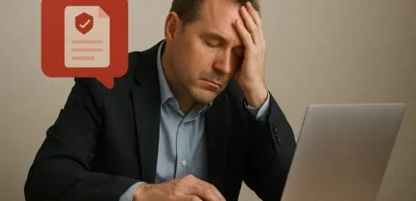 a man that is burnt out for an article about The Impact of Transcription on Insurance Burnout