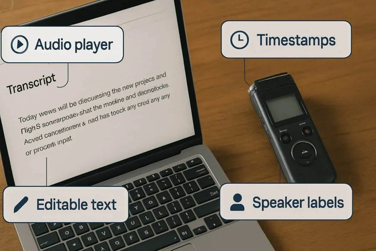 an image depicting transcription features