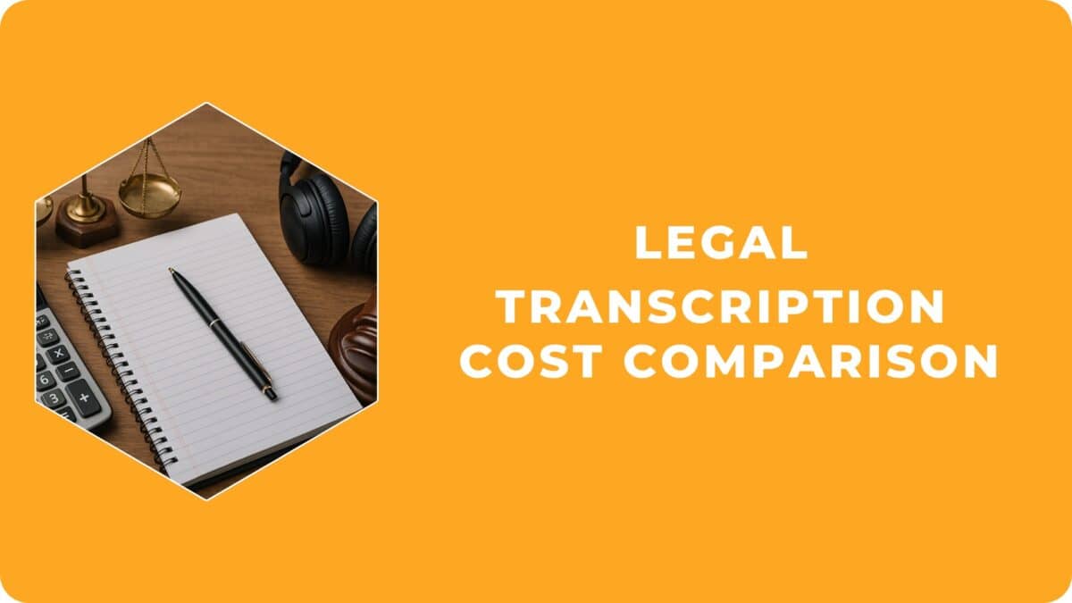 legal transcription cost comparison