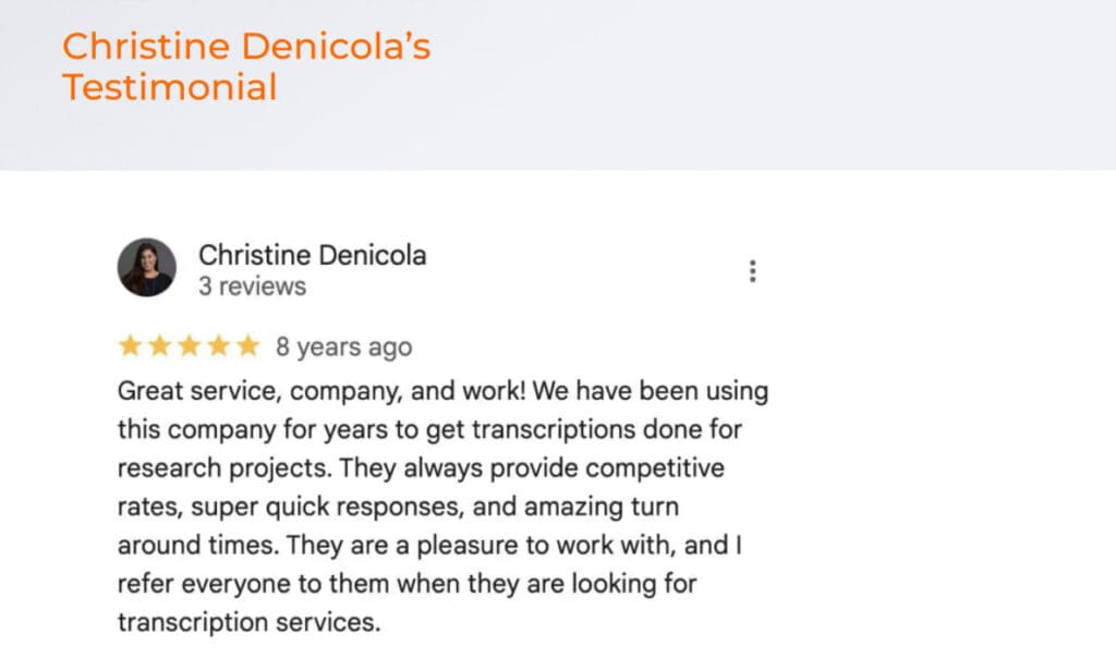 Ditto Client Testimonial