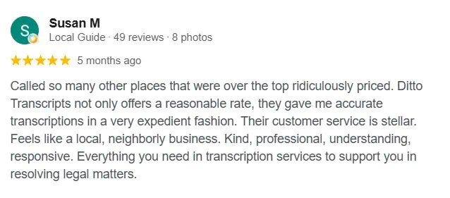 Ditto Client Testimonial