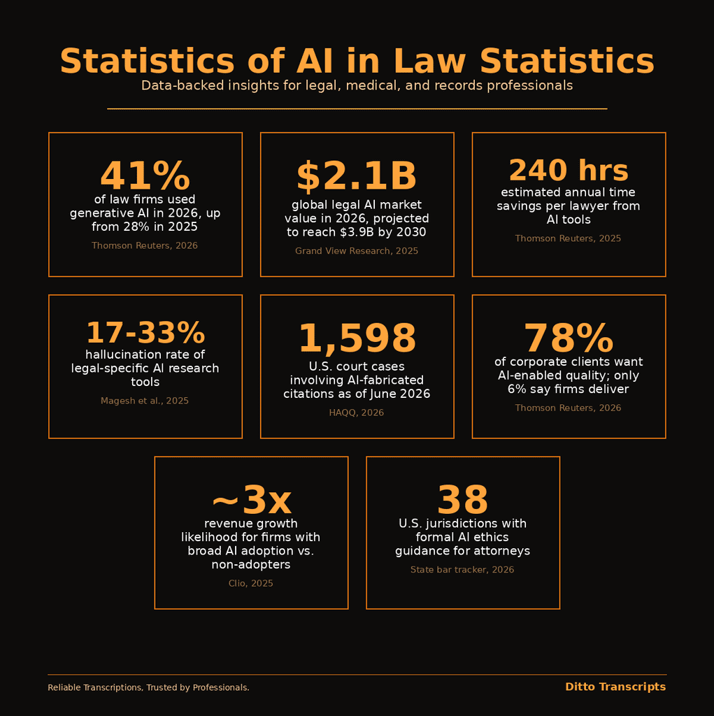 AI in Law Statistics