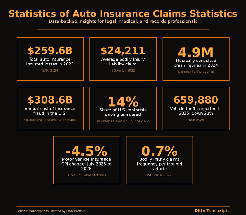 Auto Insurance Claims Statistics