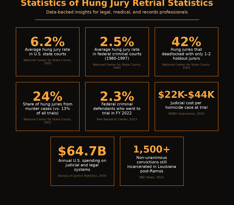 hung jury retrial statistics